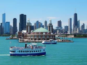 Skyline lake boat tour from Navy Pier